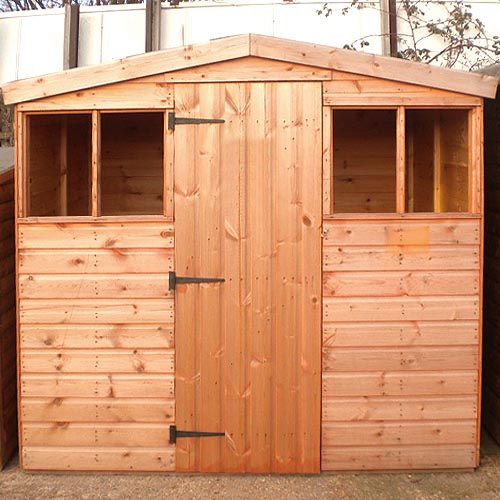 All sheds supplied with wooden floors and felted roofs. Glass supplied ...